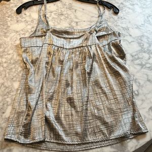 Metallic NYE Holiday party silky cami